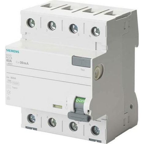 [NEUWERTIG] B-Ware Siemens 5 Sv34466 5 Sv3446 6 Fi Schutzschalter Fehlerstromschutzschalter A 4polig