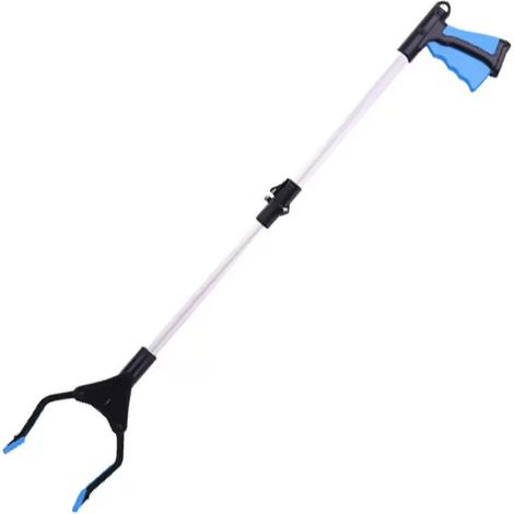 Pince de ramassage pliable 110 cm, outil de préhension à long manche, pince ramasse‑déchets pour jardin, extérieur et maison (1/5)