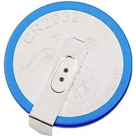 Pile au lithium CR2032 HP2B Akyga AKY1109 3 V / 210 mAh, connecteur raster 2 broches, pas de 15,2 mm (1/2)