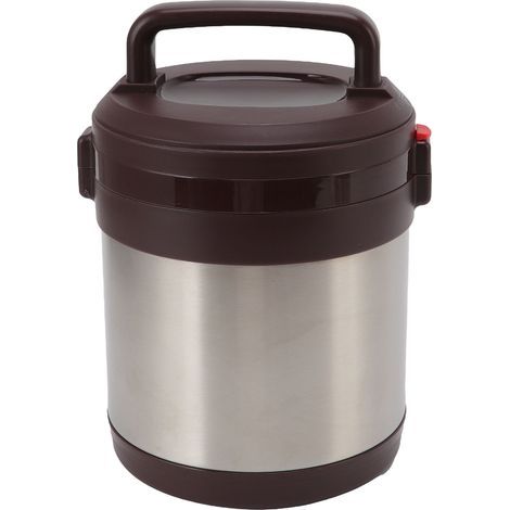 Boîte à lunch isotherme de 1,3 L, récipient alimentaire en acier inoxydable 304, boîte bento portable pour étudiants et employés de bureau, coloris acier inoxydable (1/4)