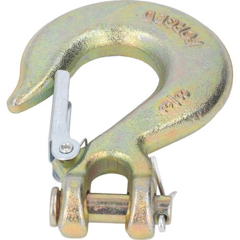 2PCS Crochet Clevis G70 Acier Forgé Alliage 3/8in Crochet de Levage pour Équipement de Levage (1/5)