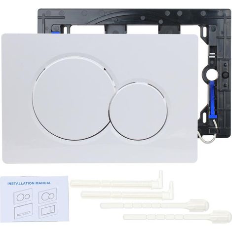 KLVGTIFS PU - Plaque de commande double Geberit Sigma01/20 General (115.770) Blanc (1/3)