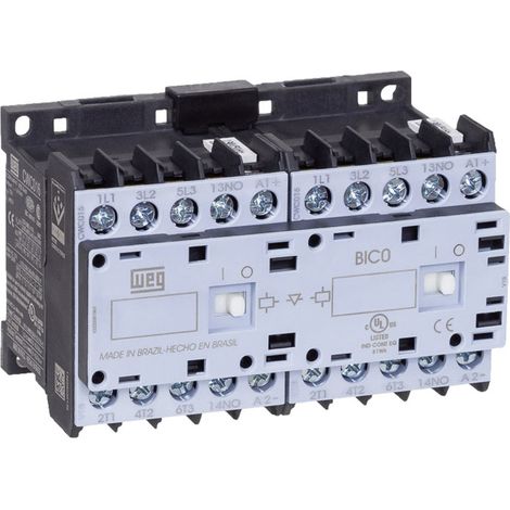 WEG CWCI07-01-30D24 Wendeschütz 6 Schließer 3 kW 230 V/AC 7 A mit Hilfskontakt 1 St.