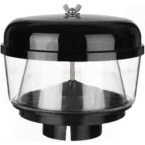 Filtre à air cyclonique universel 3,5" pour snorkel, tête de pré-filtre avec entrée d'admission, débit d'air forcé, coupe-sable, accessoire de protection