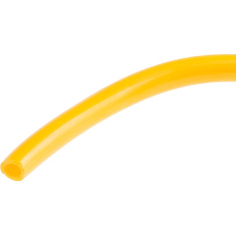 Tuyau à air RS PRO, 4mm x 2.5mm x 30m Jaune en Polyuréthane ( Prix pour 1 Mètres )