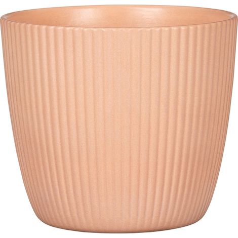 Scheurich Aura, Blumentopf aus Keramik, Farbe: Peach, 19,1 cm Durchmesser, 17,1 cm hoch, 3,387 l Vol. (1/3)