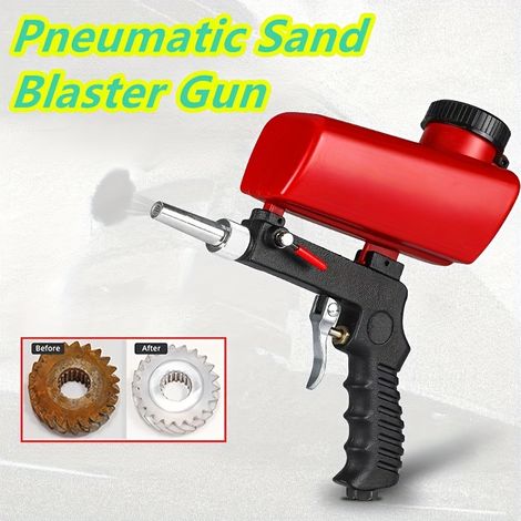 Pistolet de sablage pneumatique réglable – convient pour l'élimination de la rouille et le décapage de la peinture. (1/5)