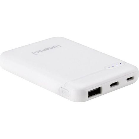 Intenso XS5000 Powerbank (batterie supplémentaire) 5000 mAh LiPo USB-A, USB-C®, Micro USB blanc affi (1/5)