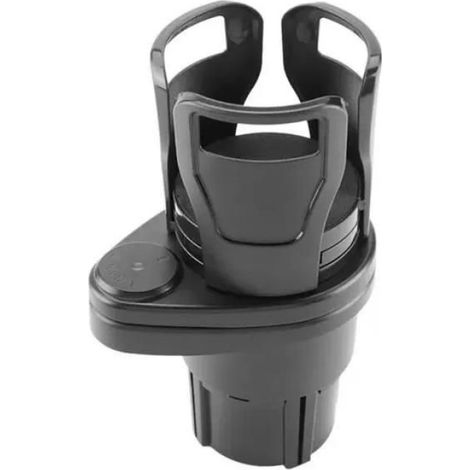 Porte-Gobelet Voiture - Support Rotatif 360° - Compatible Tous Véhicules - Noir - 1 Pièce (1/3)