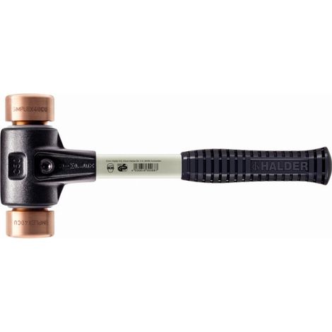 Schonhammer SIMPLEX L.300mm testa-D.30mm duro fibra di vetro rame con manicotto in rame