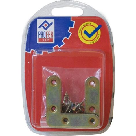 SQUADRA PIATTA BICROM BL 4 PZ - 50X50 MM