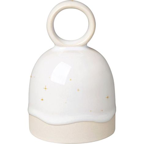 Cloche de table, blanche, en porcelaine (1/5)