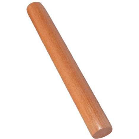 Rouleau à pâtisserie en bois multifonctionnel antiadhésif, marron clair, idéal pour la cuisine et la pâtisserie. (1/5)