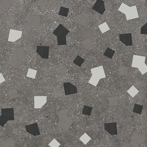 Carrelage Effet Terrazzo RICETTA 90x90 cm Graphite (1/2)