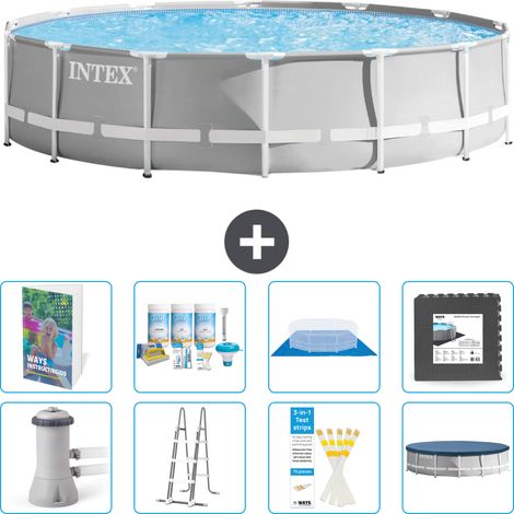 Prism Frame Pool Rund - 427x107 cm - 9-teilig S581