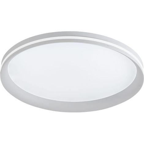 Isy - Plafonnier Led Fabas Luce Aluminium - Led Intégrée 52W Ip20 Blanc (1/5)