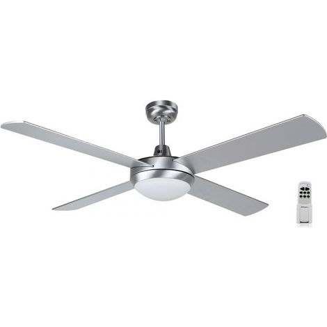 Ventilador de techo con luz Orbegozo CP 77132, 4 aspas, 3 velocidades, mando a distancia, 132 cm de diámetro, 60 W (1/4)