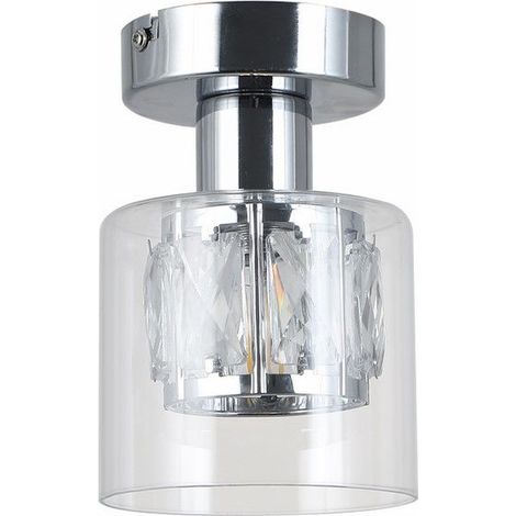 Plafoniera Elmo cromata con cristallo 1xE14 40W Reality (1/2)