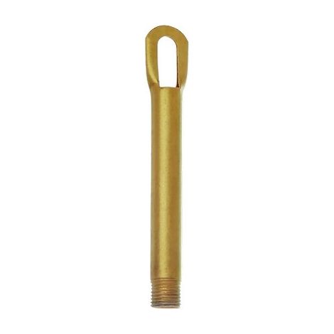 TUBETTO FILETTATO + ANELLO X PORTALAMPADA - OTTONE M 10X1 H.MM 85- 2 pezzi