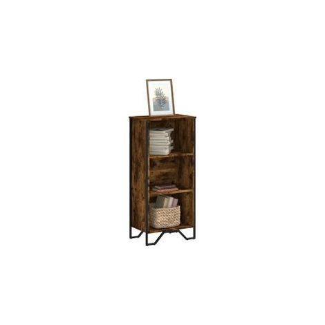 Bibliothèque chêne fumé 50x31x106 bois d'ingénierie (1/5)