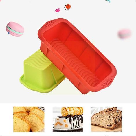 Moule à toast carré en silicone, moule à gâteau, moule à fromage, plateau, plaque de cuisson, moule à pain, moule à bonbons, moule rectangulaire DI Q4Z1 (1/2)