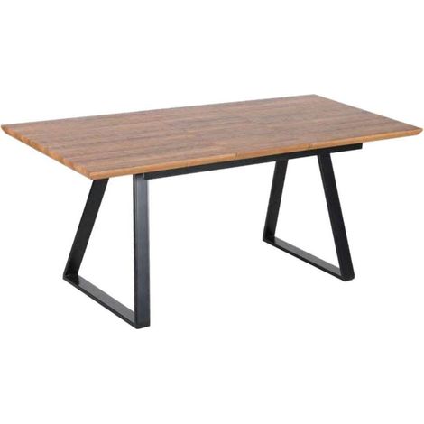 Mesa de salón extensible Nesto acabado en nogal. 140/180 cm(ancho) 75 cm(altura) 80 cm(fondo) (1/2)