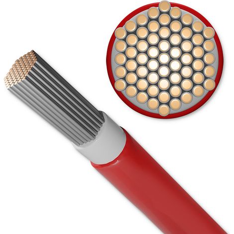 Câble solaire photovoltaïque Qoltec 6 mm² 100 m Rouge (1/5)