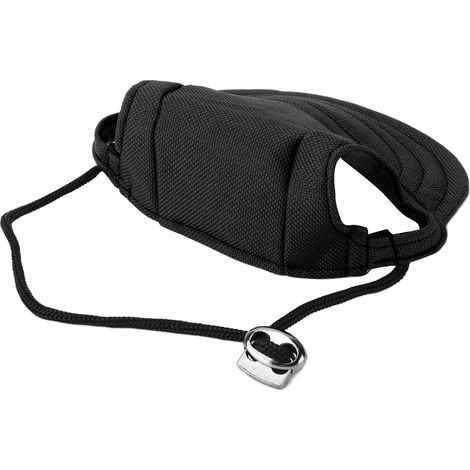 Casquette de baseball pour chien, protection solaire, confortable et ajustable, avec trous pour les oreilles, pour petits chiens, noire, taille S (1/5)