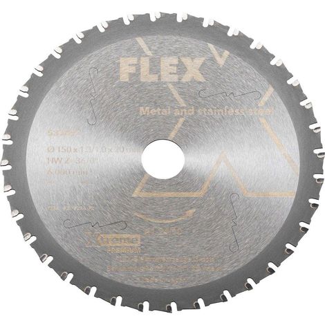 Lame de scie carbure CD, Ø 150mm, 36 dents (Alésage 20mm) - Flex