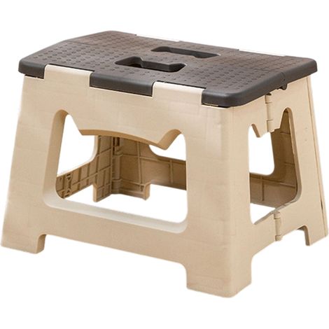 Tabouret Pliant - Hauteur 23 Cm - Charge Max 150 Kg - Plastique Antidérapant Pour Cuisine Salle De Bain Jardin - 1 Pièce (1/5)