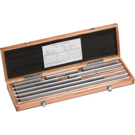 Fervi B032/2 Blocchetti di riscontro piano in acciaio paralleli 32 Pz.