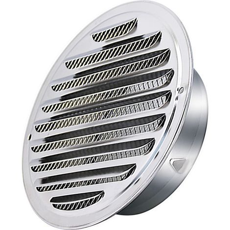 Grille de Ventilation de Tuyau D'échappement 150mm, Capot de Sortie D'air, Grille D'évacuation D'air Ronde, Hotte de Désenfumage Avec Moustiquaire19.819.84.8 cm (1/5)