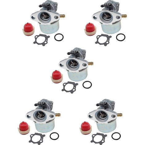 Carburateur pour tondeuses 5X, compatible avec les moteurs Briggs & Stratton 799868, 498254, 497347, 497314 et 498170, pour les puissances de 4, 5, 6, 6,75 et 7 CV. (1/5)