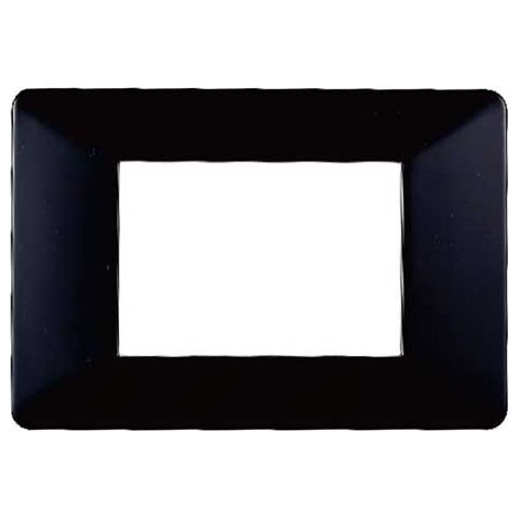 Kompatible Abdeckrahmen Vimar Plana 3 module kunststoff schwarz farbe Ettroit EV83302