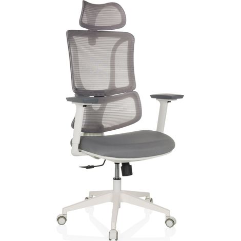 Bürostuhl / Drehstuhl ERGOMY W Sitz Stoff / Rücken Netzstoff grau mybuero (1/5)