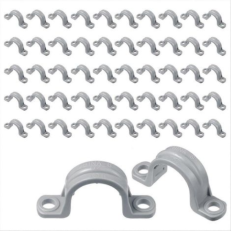 PVC-Rohr mit doppelwandigem Kunststoffschlauch und Schlauchschelle (1/2 Zoll) (1/5)