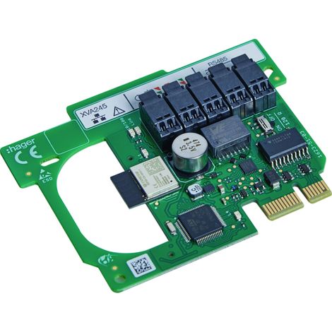 Carte de communication Ethernet, wifi, modbus pour borne de recharge witty one - HAGER XVA245 (1/3)