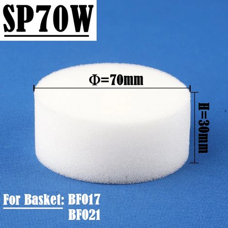 (SP70-Blanc-Q50) 50 éponges hydroponiques de qualité supérieure pour la culture hors-sol de fleurs et de légumes en intérieur, pour la culture en paniers hydroponiques. (1/4)