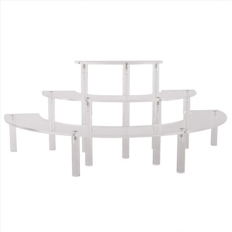 Présentoir à gâteau acrylique transparent amovible pour décoration de fête (1/5)