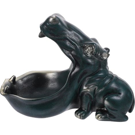 Plateau de Rangement Décoratif et Résine D’Hippopotame Porte-clés Fonctionnel Facile à Nettoyer Décoration Amusante pour Bureau (1/5)