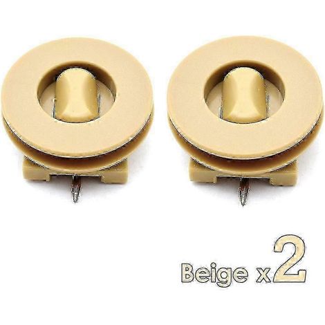 Lot de 2 pinces de fixation pour tapis de sol, clips de fixation pour tapis de voiture, manchons de fixation noirs WY-26 (1/5)