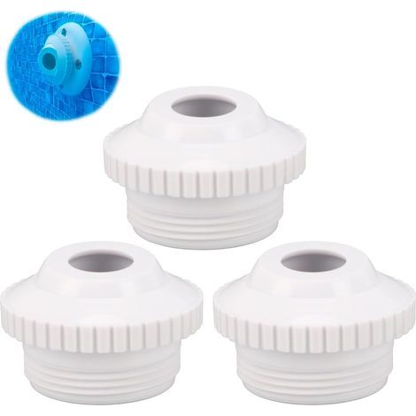 Ensemble de 3 Buses à Jet de Piscine en Plastique, Raccord D'entrée à Flux Directionnel, Filetage Mâle de 1,85 Pouce, Globe Oculaire Rotatif, Jet de Retour Hydrostream pour SP1419D (1/5)