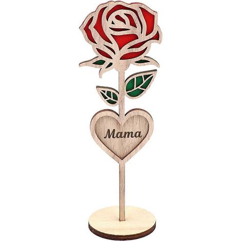 Wood Mama Rose Mom Gifts Rose, for Her and Best Mother Roses-- (1/5)