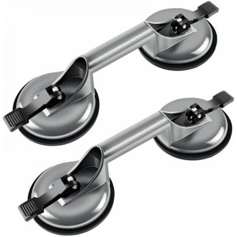 2 x Ventouse Double 100kg, Aluminium Ventouse de Manutention 120mm Ventouses de Vitrier (1/5)