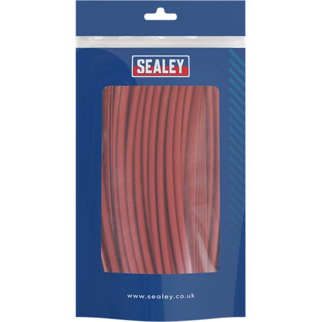 Sealey HST200R Heat Shrink Tubing 200mm 100pc - Red