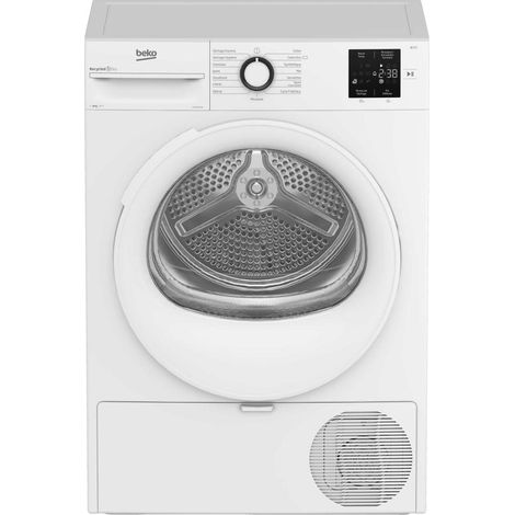 Beko – Sèche-linge pompe à chaleur 8 kg – Classe énergétique A++ – Départ différé 24h – Programmes coton, éco, rapide 14 min (1/7)
