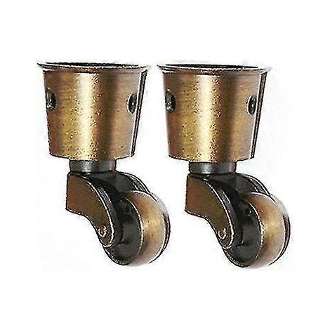 Roulettes en laiton haute capacité pour meubles (lot de 2) (1/5)