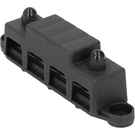 Barre de distribution 4 plots M8, module de puissance robuste 48VDC 250A, boîtier de busbar noir pour camping-car et yacht (1/5)