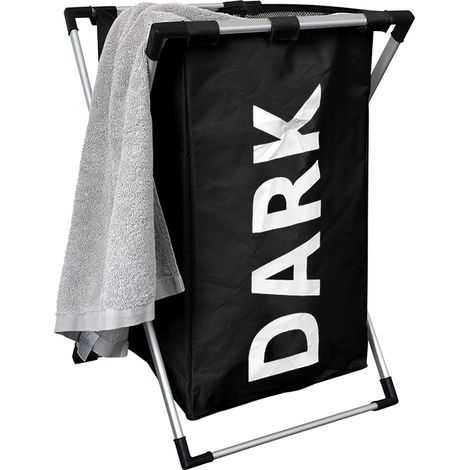 Cesto de ropa Negro - 1 compartimento - Plegable
