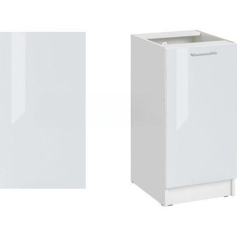 Cuisineandcie – Panneau de finition pour meuble bas – Blanc brillant – H 82 x P 58 cm – Pour harmoniser les meubles de cuisine (1/5)